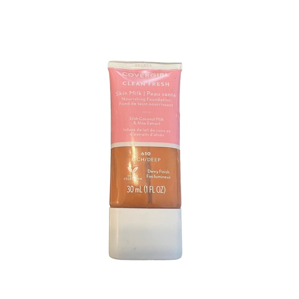 CoverGirl Clean Fresh Skin Milk Foundation 610 Rich Deep‎ Dewy 1 oz